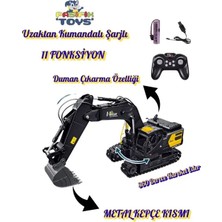 Pasifik Toys Pasi̇fi̇k Toys 2.4ghz 1:12 Şarjli Duman Çikartan Metal Uçlu Excavator Kepçe