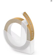 Jokey Kırtasiye 3D Kabartma Yapışkanlı Şerit Etiket MOTEX_E-101 - Dymo_junior+Omega (9mm x 3 Metre) 1ADET /champagne Gold