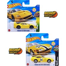 Hot Wheels Ferrari F40 Competizione - Ferrari 365 Gtb4 Competizione(Yellow)