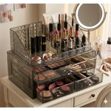 Limeks Home Makeup Organizer Kompleksı;16 Bölmeli Akrilik ,şık ve Kullanışlı Çekmeceli Rujluk Kutu