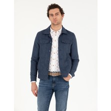 Cacharel Erkek Indigo Deri Ceket 50266172-VR028