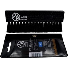 SoundBox Plak Fırçası - Oak Wood Brush Black Wıth Antıstatıc Goat And Nylon Fıber - Deluxe (Dry & Wet Cleanıng) - Made In Eu