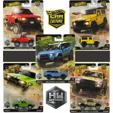 Hot Wheels Premium Hw Off-Road 5'li Set – Toyota, Land Rover, Ford, Subaru (Car Culture Serisi)