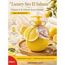 Seratin Luxury Sıvı El Sabunu Lemon Fresh - YoğunNemlendiricili E Vitamini & Gliserin Özlü 500 ml