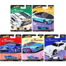 Hot Wheels Premium Car Culture Diecast Modeller 2025 Silhouettes 5'li Set Metal Gövde ile Gerçekçi Tasarım