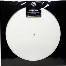 SoundBox Slıpmats - Slıpmat Leather - Whıte - Dıameter: 295 mm - Thıckness: 1,5 mm - Audıo Anatomy - Made In Eu