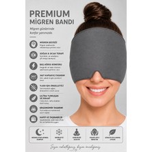 Seven Hills Turkey Premium Mıgren Bandı Soğuk Sıcak Kompres Başlığı, Baş Ağrısı ve Rahatlatıcı Jel Buz Paketi, Çift Katmanlı Terapi Maskesi, Işık Engelleyici Uyku Bandı
