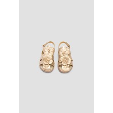 Tyess Bg Store Kız Çocuk Gold Sandalet