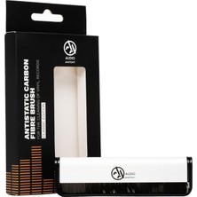 SoundBox Plak Fırçası - Carbon Fıber Brush Sılver Alu - Classıc Edıtıon - Black Logo - Classıc Sılver Alu Wıth Black Logo