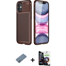 Pileli Store Pilelistore™ iPhone 12 Mini Kılıf Eksen Form Prime - Şeffaf Temperli Cam Ekran Koruyucu + Shine Kamera Lens Koruma Cam - Sabe