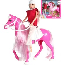 Galtoys Jasmine Atlı Bebek Pembe-Beyaz