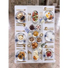 Maia Porcelain Maia Porselen  Oskar 14 Parça Modern Gün Kahvaltı Takımı