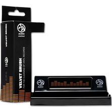 SoundBox Plak Fırçası - Velvet Brush For Vınyl Version 2.0 - Black Curved Brush Wıth Holder