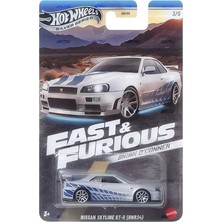Hot Wheels Nissan Skyline GT-R (BNR34) 1/64 Ölçekli Brian O'conner Fast & Furious Koleksiyonluk Araba