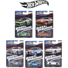 Hot Wheels Silver Series Premium Fast And Furious Uzun Kart Brian O'conner 5'li Set