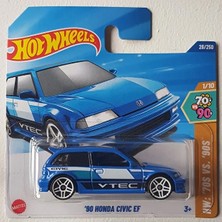 Hot Wheels '90 Honda Civic Ef Tekli Araba Metal Gövde ile Gerçekçi Detaylar 1:10 Ölçek HYW81