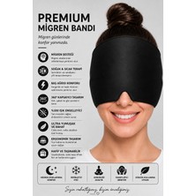 Seven Hills Turkey Premium Mıgren Bandı Soğuk Sıcak Kompres Başlığı, Baş Ağrısı ve Rahatlatıcı Jel Buz Paketi, Çift Katmanlı Terapi Maskesi, Işık Engelleyici Uyku Bandı