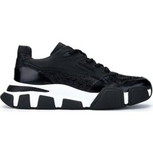 Tamer Tanca Erkek Hakiki Deri Siyah Sneakers & Spor Ayakkabı 1145 12546-Y Erk Ayk Y246 Sıyah Kms