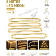 Ookay Led 220V Günışığı Neon LED 5 Metre Halinde Fiş ile Birlikte