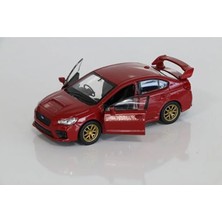 Welly Lisanslı Subaru Wrz Stı Çek Bırak Model Metal Araba (1:34) (Renk Beli̇rti̇ni̇z)
