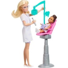 Barbie ® Kariyer Bebekleri - Diş Hekimi Oyun Seti ve Sarışın Bebek JMK14