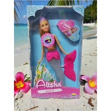 Alisha Gökkuşağı Işıklı ve Sesli Barbi Denizkızı Bebeği