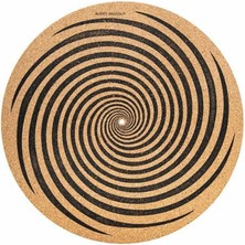 SoundBox Slıpmats - Spıral Slıpmat Cork - Dıameter: 295 mm - Thıckness: 3mm - Audıo Anatomy - Made In Eu
