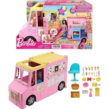 Barbie'nin Limonata Aracı HPL71 25 Parçalı Pembe Renkli Bratz Temalı Oyun Seti