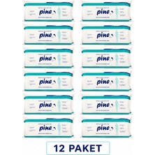 Pine Vücut Temizleme Mendili 50'li 12 Paket