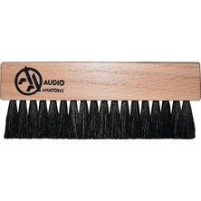SoundBox Plak Fırçası - Oak Wood Brush Natural Wıth Antıstatıc Goat And Nylon Fıber - Deluxe (Dry & Wet Cleanıng) - Made In Eu