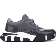 Tamer Tanca Erkek Hakiki Deri Gri Sneakers & Spor Ayakkabı 1145 12546-Y Erk Ayk Y246 Grı Prst