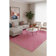 Pera Halı Pembe Düz Modern Yıkanabilir Antibakteriyel Halı - YOHM11500P