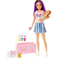 Barbie Skipper Bebek Bakıcılığı Beşikli Oyun Seti HJY33