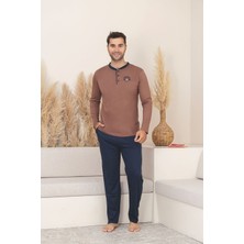 Asel Erkek Slim Fit Süprem Kumaş Uzun Kollu Pijama Takımı