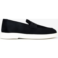 Valmenti Erkek Deri & Tekstil Siyah Süet Loafer Ayakkabı 1203 206 Erk Ayk Y26 Sıyah Suet/trk