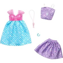 Barbie 'nin Kıyafetleri 2'li Paket FYW82 - Deniz Kabuklu Elbise HRH44