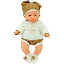 Galtoys Azra Newborn Bej Kahve Trıko Elbıselı-3 GLT1128-A