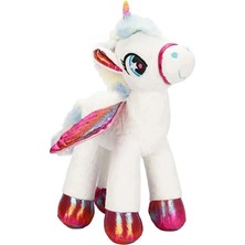 Sunman Puffy Friend Pembe Kanatlı Peluş Unicorn 52 cm