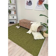 Pera Halı Yeşil Düz Yıkanabilir Antibakteriyel Halı - YOHM11500G