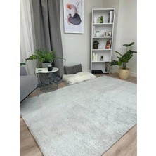 Pera Halı Gri Gümüş Düz Yıkanabilir Antibakteriyel Halı - YOHM11500D