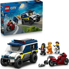 LEGO ® City Polis Mahkum Nakliye Aracı 60479 - 6+ Yaratıcı Oyuncak Yapım Seti (198 Parça)