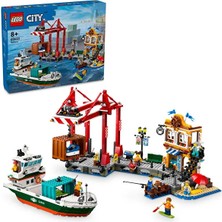 LEGO ® City Yük Gemili Liman 60422 - 8+ Çocuklar Için Yaratıcı Oyuncak Yapım Seti