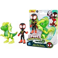 Marvel Spidey And His Amazing Friends Dino-Webs – Miles Morales & Electrosaurus 2'li Figür Seti