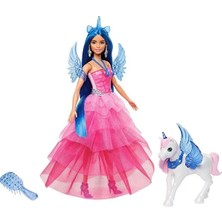 Barbie Mavi Saçlı Prenses Bebek HRR16
