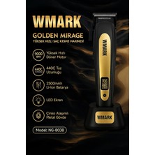 Wmark NG-8038 Profesyonel Saç Kesme Makinesi | 9000 Rpm, 240 Dk Kablosuz Kullanım, Şarj Standlı