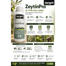 Target Zeytinpro Zeytin Gübresi 1 Litre | Meyve Büyütücü, Çiçek Tutturucu ve Stres Giderici Mikro Element Karışımı
