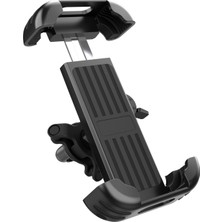 Microcase Micorcase HL-152D Motosiklet Scooter Telefon Tutucu - Titreşim ve Darbe Korumalı Dikiz Ayna Bağlantılı Güvenlik Kilitli Kurye Telefon Standı - AL5742