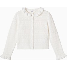 Chloe Chloé Kids Fırfırlı Pamuk Kız Çocuk Hırka