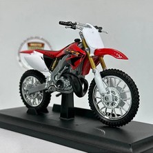 Welly Honda CR250R 1:18 Diecast Motosiklet Model – Lisanslı Metal Maket Oyuncak & Koleksiyonluk Bibl