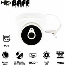 BAFF GERMANY Baff IP-5500 2.8mm 5.0mp 24 Ir LED Poe